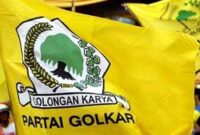 Keterangan Foto: Ilustrasi Bendera partai Golkar.