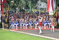 Keterangan foto : Upacara HUT RI di Istana Merdeka (TerasMedia/Foto)