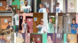 Keterangan foto : Relawan Jokowi Bergerak Bersama Prabowo (RJBBP) Provinsi Banten terus bergerak membuka posko kemenangan di Rumah-rumah warga, Minggu (4/8/2024) 