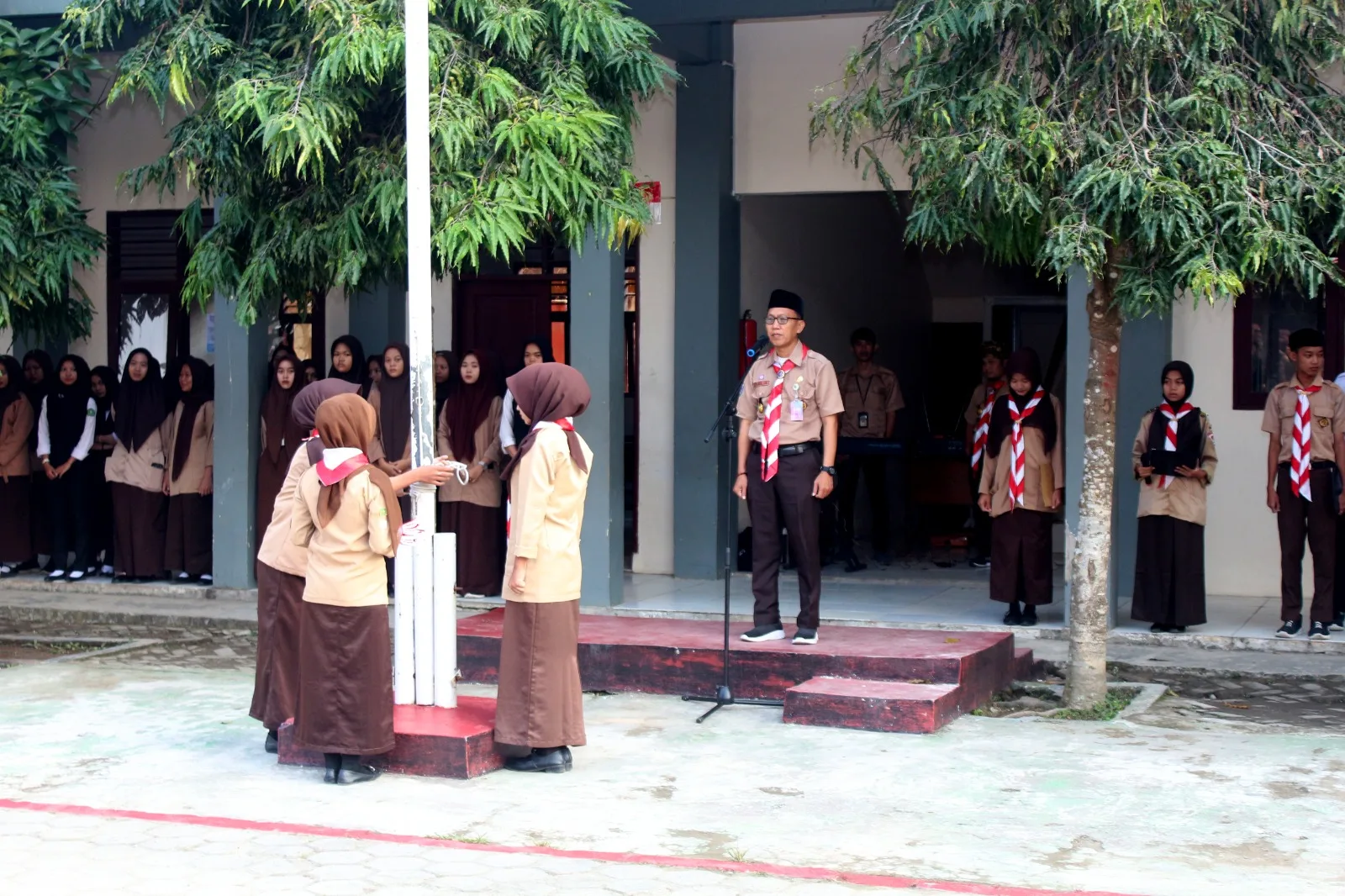 SMKN 2 Rangkasbitun Jadikan Momentum HUT Pramuka ke 63 Sebagai Ajang Pengamalan Dasa Darma dan Tri Satya Pramuka I Teras Media