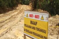 Keterangan foto : Sejumlah pihak diduga menikmati keuntungan dari pembangunan jalan lintas sepanjang lebih dari 50 km di Kecamatan Lahei, Barito Utara, Kalimantan Tengah, Kamis (15/8/2024)