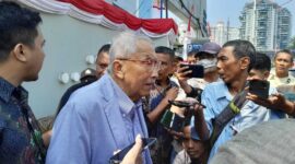 Keterangan foto : Ketua Pembina Yayasan Trisakti Prof. Dr. Anak Agung Gde Agung pantas merasa lega lantaran kasus sengketa Yayasan Trisakti menang di tingkat kasasi Mahkamah Agung, Jumat (16/8/2024) 