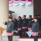 Keterangan foto : Upacara Peringatan kemerdekaan HUT ke- 79 RI di kantor Walikota Jakarta Utara, Sabtu (17/8/2024)
