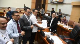 Keterangan foto : Menteri Hukum dan Hak Asasi Manusia (Menkumham), Supratman Andi Agtas, melaporkan bahwa Kementerian Hukum dan HAM (Kemenkumham) telah merealisasikan 97,16% dari anggaran tahun 2023. Pagu akhir 2023 Kemenkumham tercatat senilai Rp18,933 triliun, Jumat (23/8/2024) 
