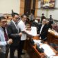 Keterangan foto : Menteri Hukum dan Hak Asasi Manusia (Menkumham), Supratman Andi Agtas, melaporkan bahwa Kementerian Hukum dan HAM (Kemenkumham) telah merealisasikan 97,16% dari anggaran tahun 2023. Pagu akhir 2023 Kemenkumham tercatat senilai Rp18,933 triliun, Jumat (23/8/2024) 