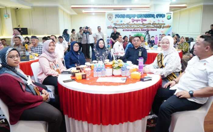 Polres Metro Jakarta utara menggelar FGD (focus group discussion) dengan