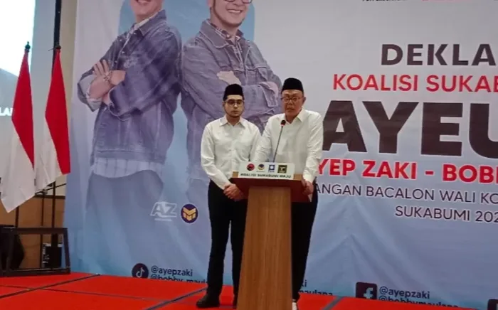 4 Partai Resmi Deklarasi Usung Ayep Zaki dan Bobby Maulana Maju Pilwalkot Sukabumi I Teras Media