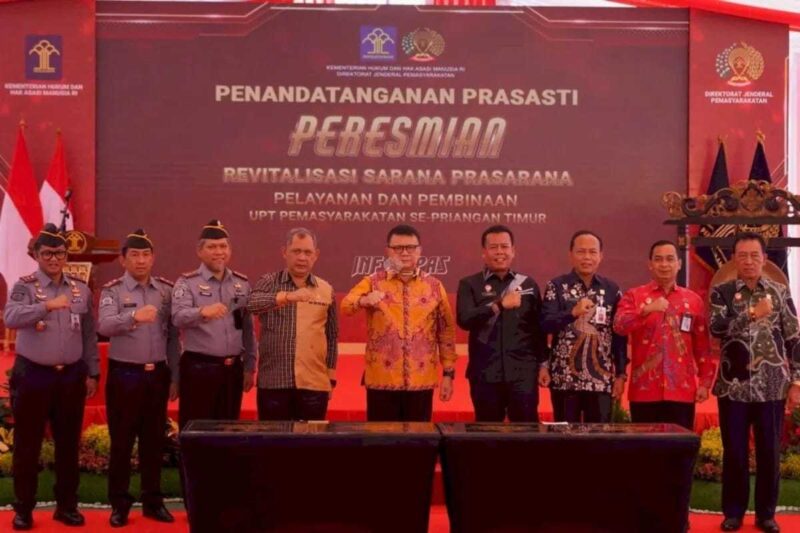 Keterangan foto : Dirjen Pemasyarakatan lakukan revitalisasi sarana dan prasarana pelayanan serta pembinaan UPT Pemasyarakatan se-priangan Timur, (Minggu, 1/9/2024) 
