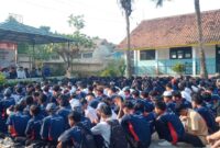 Keterangan poto : Suasana Meruah namun Penuh Khidmat Dalam Acara Jum'at Berzikir dan Mengaji yang di Selenggarakan Oleh SMK PGRI Maja pada 6/9/2024