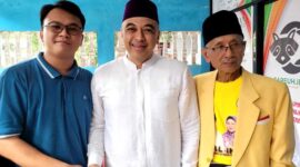 Keterangan foto : Koordinator Relawan Manis Kabupaten Tangerang Sodik Nur Al Bantani bertemu Ahmed Zaki Iskandar, Minggu (8/9/2024) 