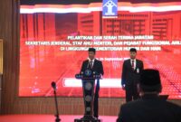 Keterangan foto : Ketua STIK Lemdiklat Polri Resmi Dilantik Jadi Sekjen Kemenkumham, (TerasMedia/foto)