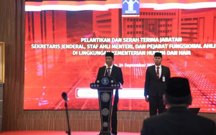 Ketua STIK Lemdiklat Polri Resmi Dilantik Jadi Sekjen Kemenkumham