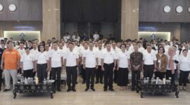 Keterangan foto : Kickoff Hari HAM Se-dunia ke 76,Kemenkumham Deklarasi Pilkada Bagi Pemilih Pemula, (Kamis, 26/9/2024) 
