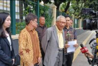 Keterangan foto :Yayasan trisakti di soroti, Jumat (27/9/2024)