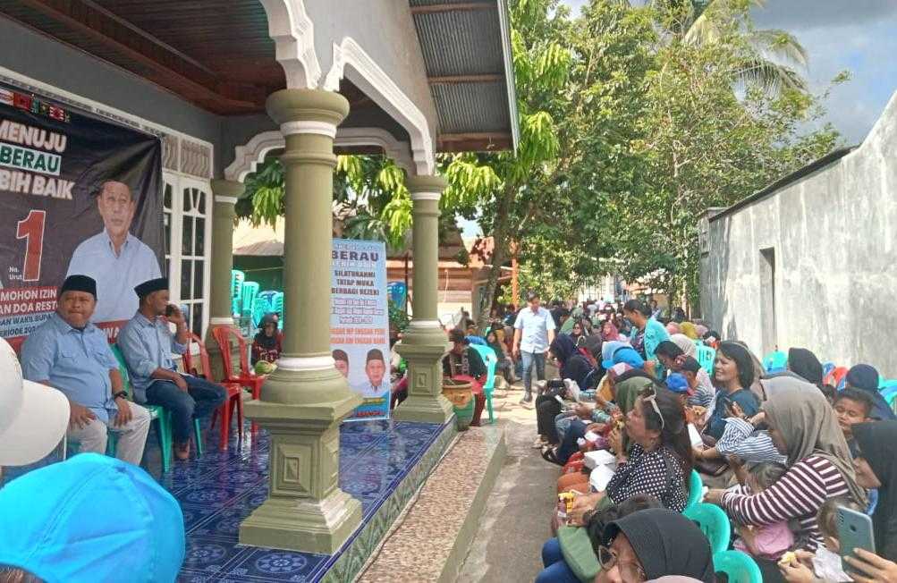 Kampanye calon Bupati Berau nomor urut 1, Madri Pani dan wakilnya Agus Wahyudi (MP-AW).