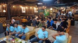 Keterangan foto : Mahasiswa Asal Lebak Deklarasikan Andra Soni Gubernur Banten, (Senin, 30/9/2024) 
