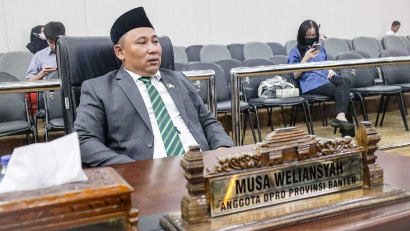 Keterangan foto : Wakil Ketua Fraksi PPP - PSI DPRD Banten, Musa Weliansyah, Minggu (22/9/2024) 