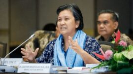 Keterangan foto : Wakil Ketua MPR RI Dr. Lestari Moerdijjat S.S. M. M, (Rabu, 23/10/2024) 