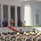 Keterangan foto : esi Pisah Sambut Presiden RI di Istana Merdeka, Terimakasih Jokowi dan Selamat Bertugas , (Minggu, 20/10/2024) 