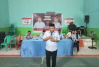 Keterangan foto : Calon Wakil Bupati Berau Agus Wahyudi Kampanye di BPU Kampung Karangaan, (Sabtu, 5/10/2024)