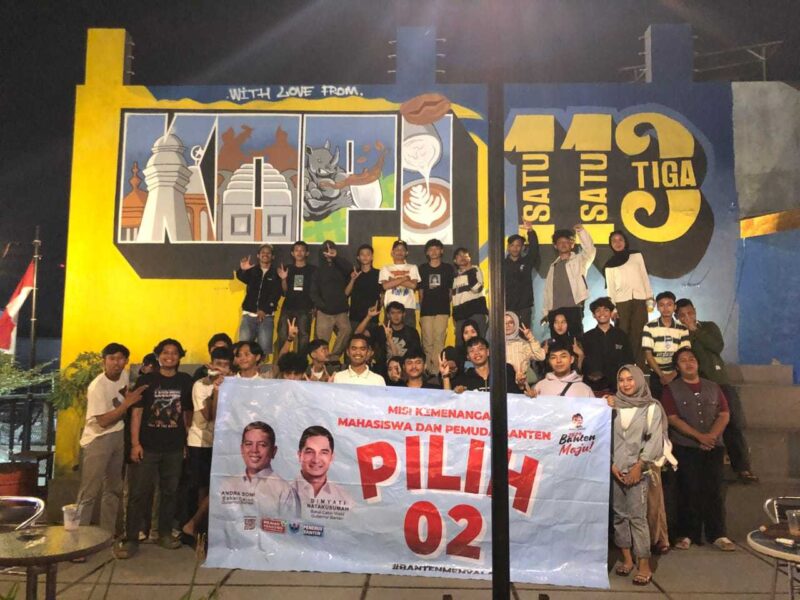 Keterangan foto : Penerus Banten Bentuk Tim Mahasiswa di kota Cilegon Menangkan Andra Soni, (Kamis, 10/10/2024) 