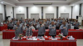Keterangan foto : Kemenkumham Jabar Ikuti Desk Evaluation dari KemenpanRB