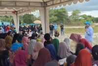 Keterangan foto : Agus Wahyudi Kampanye di Pulau Derawan Paparkan Visi dan Misi, (Kamis, 17/10/2024)