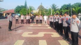 Keterangan foto : Polres Lebak Gelar Apel Persiapan Pengamanan Kampanye Terbatas Paslon Gubernur Banten, (Selasa, 22/10/2024) 