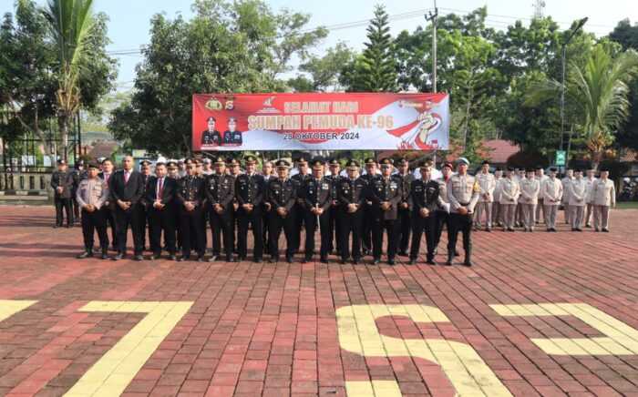 apolres Lebak Pimpin Upacara Hari Sumpah Pemuda ke-96 di Lapangan Mapolres Lebak