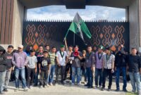 Keterangan foto : Demo HMI di Kantor Kejati Sulbar, Selasa (6/11/2024)