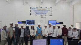 Keterangan foto : Tim Jaksa Pengacara Negara (JPN) telah melakukan peninjauan lapangan terhadap 2 unit mesin pembangkit listrik. 