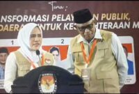 Keterangan foto : pasangan calon petahana, Fifian Adeningsi Mus dan Saleh Marasabessy (FAM-SAH) dengan penuh optimisme dan semangat memaparkan visi-misi mereka, Selasa (18/11/2024)
