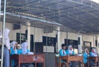 Keterangan poto : Ketiga pasangan calon Ketua OSIS masa bakti 2024 - 2025 saat mengikuti Depat Calon pada 20/11/2024