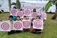 Keterangan foto : Atlit Panah di Lebak, Minggu (31/11/2024)