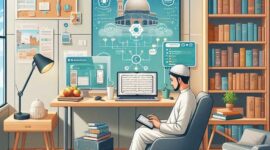 Keterangan foto : Ilustrasi Pemuda Muslim dalam Kebangkitan nasional di Era Digital, (Senin, 2/12/2024) 