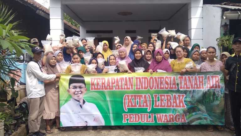 Organisasi KITA Peduli Warga Lebak Lewat Bantuan Beras I Teras Media