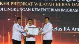 Keterangan foto : Lapas Batam resmi meraih predikat Wilayah Bebas dari Korupsi (WBK) untuk tahun 2024, Senin (15/12/2024) 