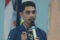 Ketua Badan Eksekutif Mahasiswa (BEM) Unindra PGRI Jakarta, Abdul Wahid Khaliki, Senin (9/12/2024)
