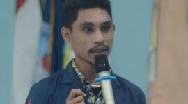 Ketua Badan Eksekutif Mahasiswa (BEM) Unindra PGRI Jakarta, Abdul Wahid Khaliki, Senin (9/12/2024) 