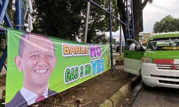 Gambar Bahlil Lahadalia di pojok kota Beredar.