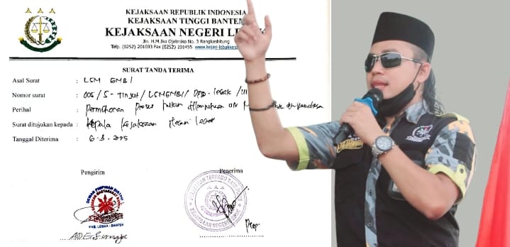 Keterangan poto : Ade Surnaga / King Naga, Ketua LSM GMBI Distrik Lebak ( Dok Khusus )