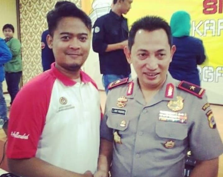 Keterangan foto: Mr Egi Hendrawan kala itu saat bersama Jenderal Listiyo Sigit Prabowo (Dok Ist)