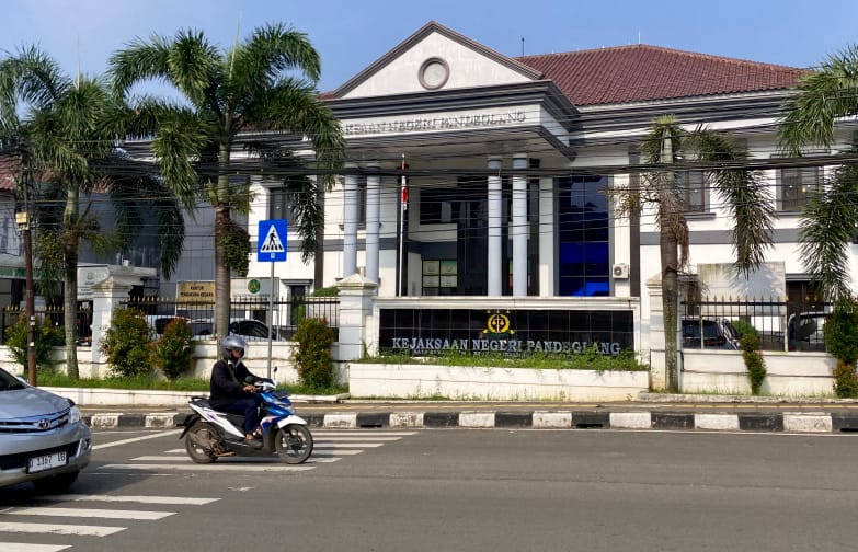 Keterangan foto : Kantor Kejaksaan Negeri Kabupaten Pandeglang, Sabtu (2/8/2025)
