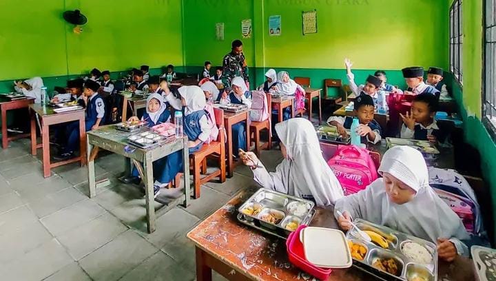 Keterangan foto : Program Makan Bergizi Gratis (MBG) terus mengalami dinamika, Senin (1/9/2025)
