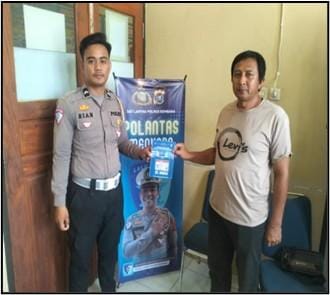 Keterangan foto : Personil Satlantas Polresta Kendari Polda Sultra, Selasa (28/10/2025)