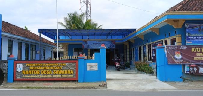 Keterangan poto : Kantor Desa Sawarna Kecamatan Bayah Kabupaten Lebak Banten , tempat Kegiatan Rapat Perubahan Anggaran Dana Desa Tahun 2025 (Doksus)