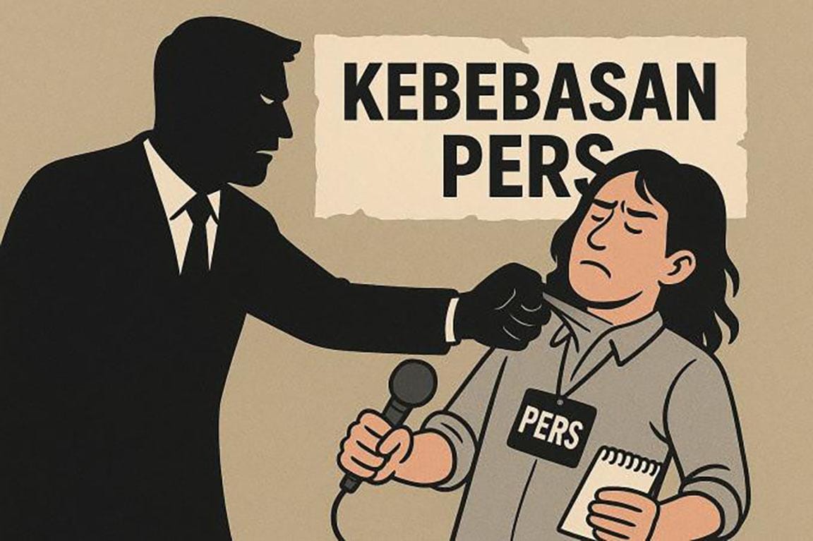 ILUSTRASI PENGANCAMAN PERS