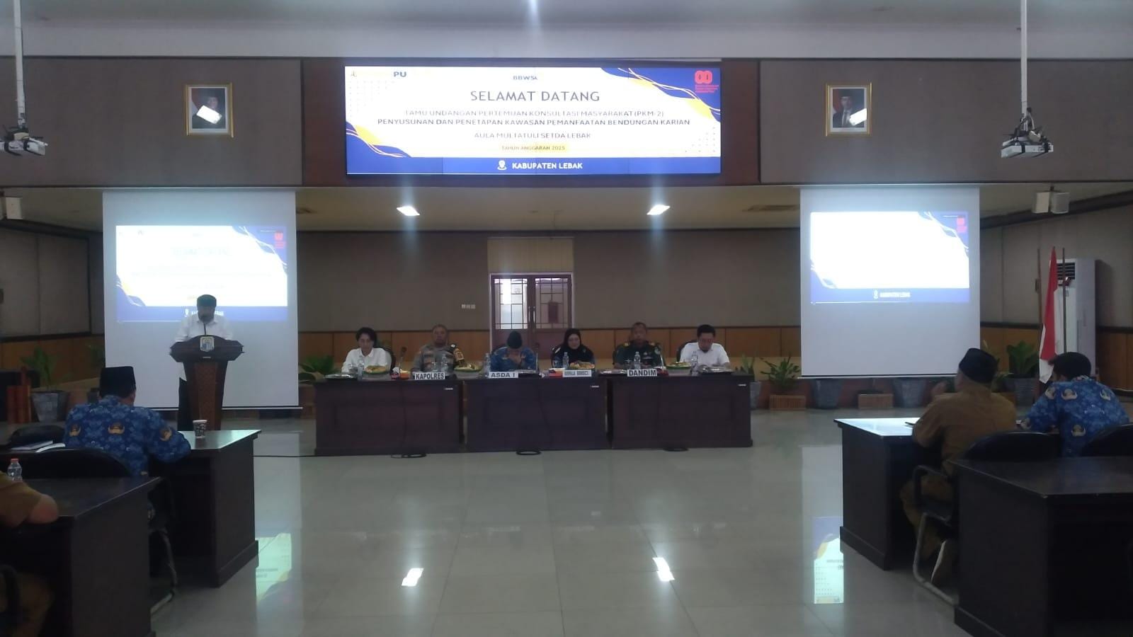 Keterangan foto: Pertemuan Konsultasi Masyarakat di Kabupaten Lebak, Senin (22/12/2025).