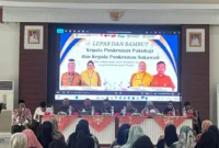 Keterangan foto: Acara lepas sambut Kepala Puskesmas Pakuhaji dan Kepala Puskesmas Sukawali, Kamis (29/1)