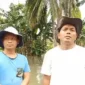 Keterangan foto: Warga Kampung Kaum Lebak, RT 02 RW 08, Kelurahan Muara Ciujung Barat, Kecamatan Rangkasbitung, Minggu (11/1).